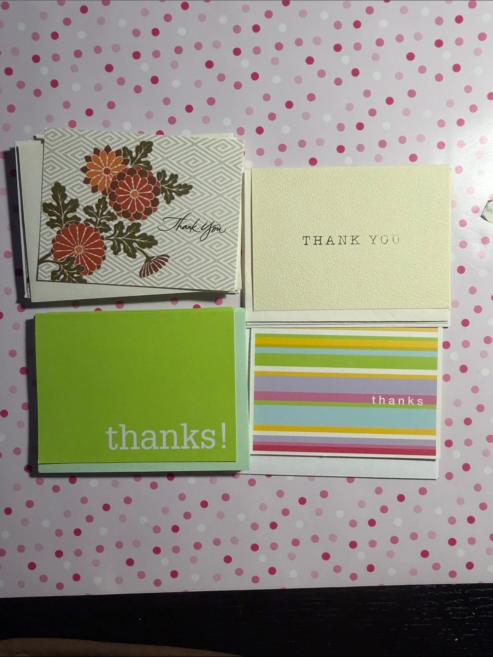 Assorted Thank You Cards - Various Sizes